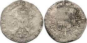 Netherlands
WORLD COINS

Netherlands, Brabant. Filip IV (1621-1665). Patagon 1665, Antwerpia 

Patyna, resztki połysku w tle.Davenport 4462; Delm...
