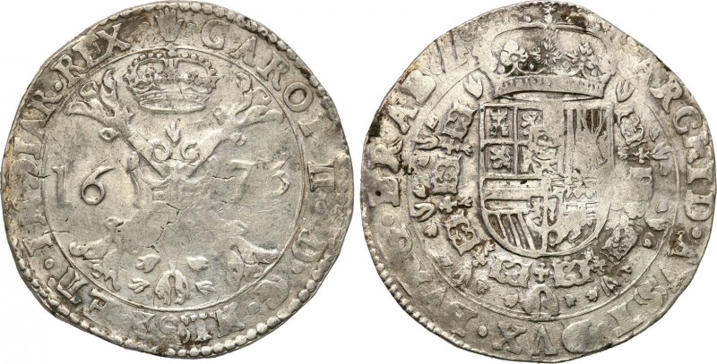 Netherlands
WORLD COINS

Netherlands, Brabant. Karol II (1665-1700). Patagon ...