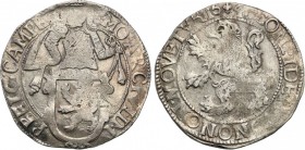 Netherlands
WORLD COINS

Netherlands, Campen. Taler (Thaler) lewkowy (Leeuwendaalder) 1646 

Znak menniczy lilia dzielący datę.Ładny egzemplarz. ...