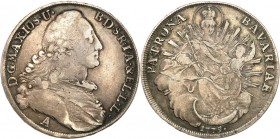 Germany / Prussia
WORLD COINS

Germany, Bavaria. Maksymilian III Józef (1745-1777). Taler (Thaler) 1775, Amberg 

Ciemna patyna.Davenport 1954
...