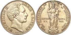 Germany / Prussia
WORLD COINS

Germany, Bavaria. Maksymilian II Józef (1848-1864). Taler (Thaler) 1855, Munich 

Ślad po usuniętej zawieszce. Pat...