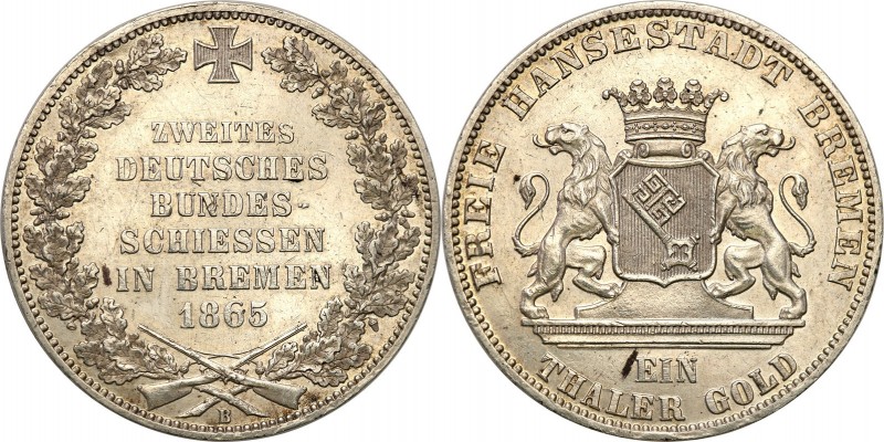 Germany / Prussia
WORLD COINS

Germany, Brema. Taler (Thaler) 1865 B, Hanower...