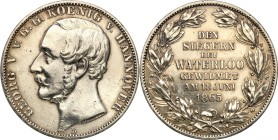 Germany / Prussia
WORLD COINS

Germany. Johann V (1851-1866). Taler (Thaler) okolicznościowy 1865 B, Hanower 

Talar wybity z okazji 50 rocznicy ...