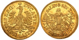 Germany / Prussia
WORLD COINS

Germany, Norymberga. Ducat (dukaten) 1640 - RARE 

Aw: Ukoronowany orzeł. W otoku DVCATVS REIPVE NORIMBERGRw: Geni...