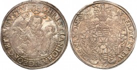 Germany / Prussia
WORLD COINS

Germany, Saxony. Chrystian II, Georg Johann I i August (1591-1611). Taler (Thaler) 1597 HB, Dresden 

Talar trzech...
