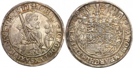 Germany / Prussia
WORLD COINS

Germany, Saxony Johann Grorg I (1615-1656). Taler (Thaler) 1624, Dresden 

Połysk w tle, kolorowa patyna. Piękna p...