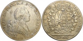 Germany / Prussia
WORLD COINS

Germany, Saxony. Frederick Augustus III (1763-1806). Taler (Thaler) 1768 EDC, Dresden 

Ładny egzemplarz, złotawa ...