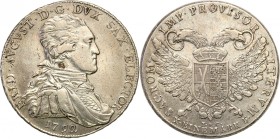 Germany / Prussia
WORLD COINS

Germany, Saxony. Frederick Augustus III (1763-1806). Taler (Thaler) wikariacki 1792 IEC, Dresden 

Rzadszy typ mon...