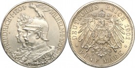 Germany / Prussia
WORLD COINS

Germany, Prusy. 5 mark 1901 A 

Piękny połysk, pojedyncze mikroryski na awersie.AKS 135,Jaeger 106

Details: 27,...