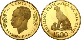 Tanzania
WORLD COINS

Tanzania. 1500 shilingi 1974 

Pięknie zachowane. Moneta o wadze 33,43 g Au .900.

Details: 33,43 g Au .900 
Condition: ...