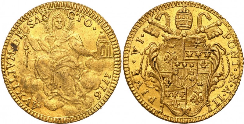 Vatican
WORLD COINS

Vatican. Pius VI (1774-1779). Zecchino 1776 

Ładny st...