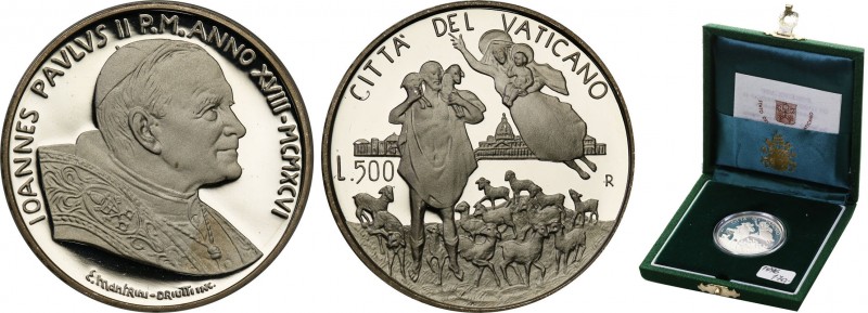 Vatican
WORLD COINS

Vatican. 500 Lire 1996 - Pope John Paul II 

Moneta w ...