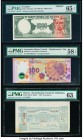Ecuador Banco Central del Ecuador 1000 Sucres ND (1984-88) Pick 125Aafp Front Proof PMG Gem Uncirculated 65 EPQ; Argentina Banco Central 100 Pesos ND ...