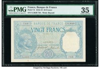 France Banque de France 20 Francs 29.12.1917 Pick 74 PMG Choice Very Fine 35. Minor repairs; annotation.

HID09801242017

© 2020 Heritage Auctions | A...