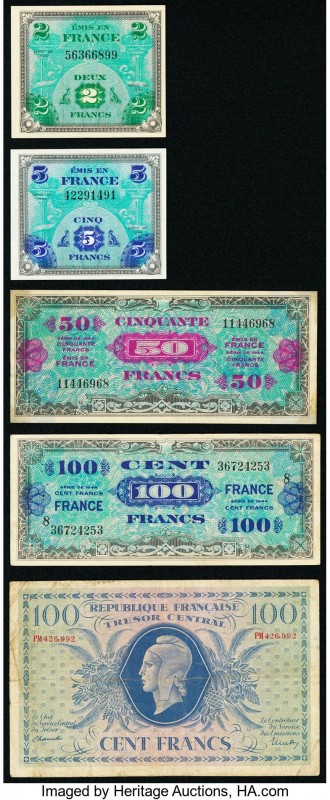 Eight Wartime Era Issues from France and Italy. Fine or Better. 

HID09801242017...