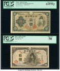 Japan Bank of Japan 10 Yen ND (1943); ND (1945) Pick 51a; 77b One Replacement Example PCGS Choice New 63 PPQ; About New 50. 

HID09801242017

© 2020 H...