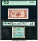Laos Lao Peoples Democratic Republic 20 Kip ND (1979) Pick 28r Replacement PCGS Choice New 63 PPQ; Japan Allied Military Issue 1 Yen ND (1945) Pick 67...