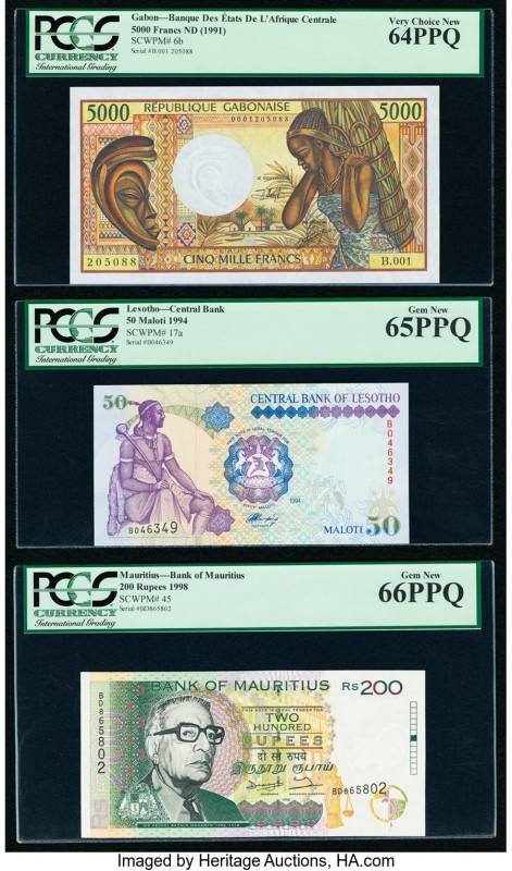 Lesotho Central Bank of Lesotho 50 Maloti 1994 Pick 17a PCGS Gem New 65 PPQ; Mau...
