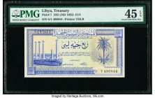 Libya Treasury 1/4 Pound 24.10.1951 (ND 1955) Pick 7 PMG Choice Extremely Fine 45 EPQ. 

HID09801242017

© 2020 Heritage Auctions | All Rights Reserve...