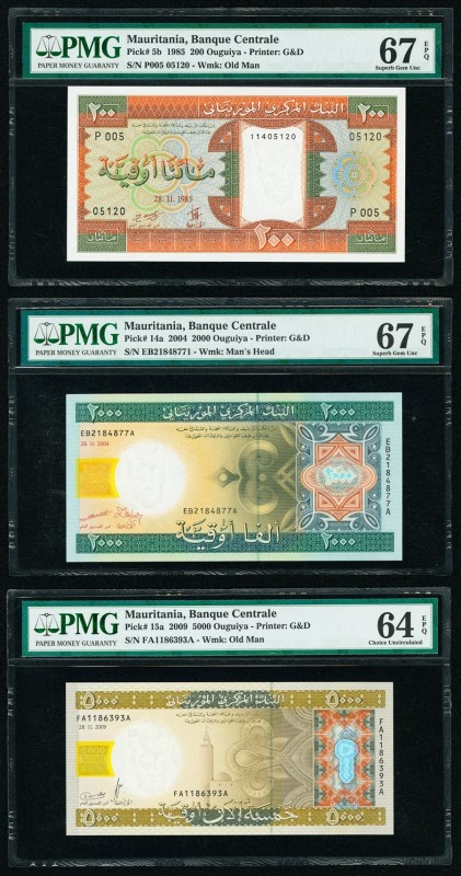 Mauritania Banque Centrale de Mauritanie 200; 2000; 5000 Ouguiya 28.11.1985; 28....