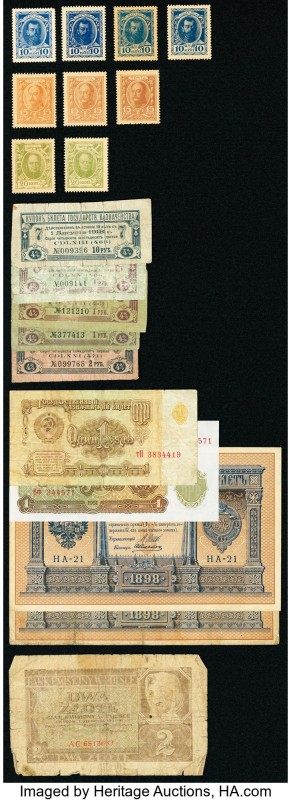 World Mixed (Russia, Bulgaria) Group Lot of 104 Examples Very Fine-Crisp Uncircu...