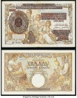Serbia Serbian National Bank 1000 Dinara on 500 Dinara 1.5.1941 Pick 24; 1000 Dinars 1.5.1942 Pick 32b Very Fine or Better. 

HID09801242017

© 2020 H...