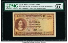 South Africa South African Reserve Bank 10 Shillings 6.11.1958 Pick 91d PMG Superb Gem Unc 67 EPQ. 

HID09801242017

© 2020 Heritage Auctions | All Ri...