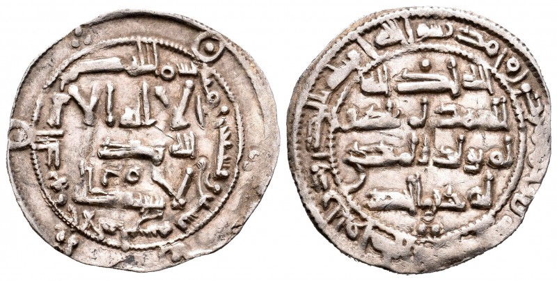 Emirato. Al Hakam I. Dirhem. 199 H. Al Andalus. (Vives-106). Ag. 2,74 g. Símbolo...