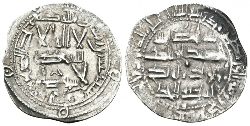 Emirato. Abderrahman II. Dirhem. 226 H. Al Andalus. (V-179). Ag. 2,66 g. Símbolo...