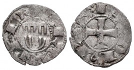 Corona de Aragón. Jaime I (1213-1276). Dinero. Cataluña. (Cru-306). Ve. 0,68 g. Escudo de armas de 3 palos. MBC-. Est...25,00. English: The Crown of A...