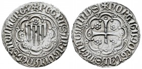 Corona de Aragón. Pedro IV de Aragón, I de Cerdeña y III de Barcelona. Alfonsí o Real. Sardeña. (Cru-457). (Mir-115). Ag. 3,14 g. EBC-. Est...250,00. ...