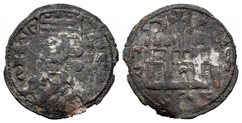 Reino de Castilla y León. Alfonso VIII (1158-1214). Dinero. (Bautista-314.2). Ve...