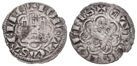 Reino de Castilla y León. Alfonso X (1252-1284). Novén. Sin marca de ceca. (Bautista-392). (Abm-261). Ve. 0,58 g. MBC-. Est...30,00. English: Kingdom ...
