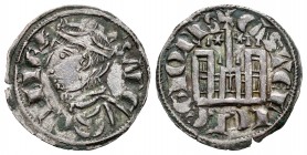 Reino de Castilla y León. Sancho IV (1284-1295). Cornado. Jaén. (Bautista-no cita). Ve. 0,80 g. Probable letra I en la puerta del castillo atribuible ...