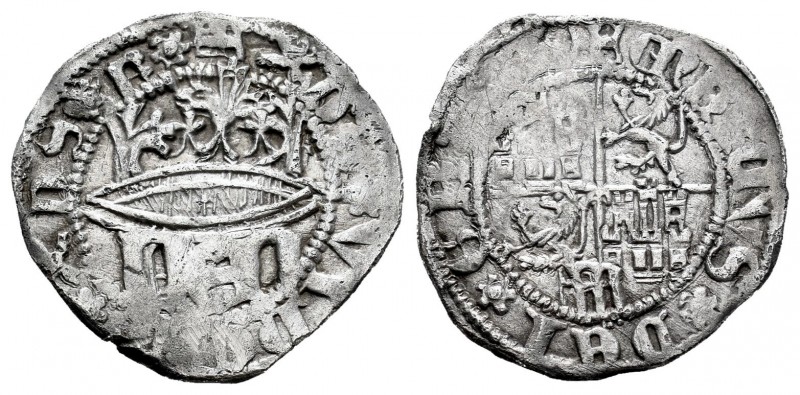 Reino de Castilla y León. Enrique IV (1454-1474). 1/2 real. Segovia. (Bautista-9...