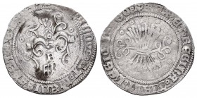 Fernando e Isabel (1474-1504). 1/2 real. Segovia. (Cal 2008-458). Ag. 1,51 g. Acueducto y B. MBC-. Est...110,00. English: Catholic Kings (1474-1504). ...