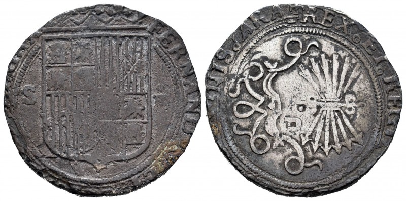 Fernando e Isabel (1474-1504). 4 reales. Sevilla. (Cal 2008-211). (Cal 2019-564)...