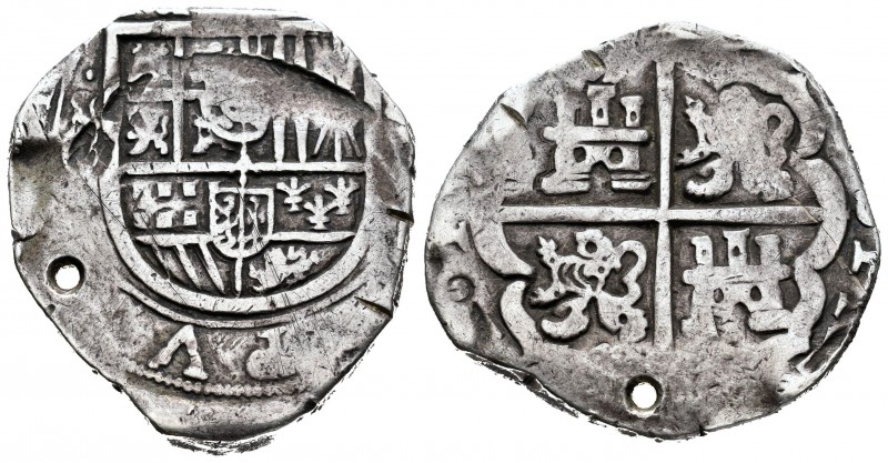 Felipe IV (1621-1665). 8 reales. Fecha no visible. ¿Sevilla?. (Cal 2008-tipo 127...