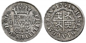 Felipe V (1700-1746). 1 real. 1741. Madrid. JF. (Cal 2008-1549). (Cal 2019-457). Ag. 2,83 g. Ex Áureo 27/05/2014, lote 213. EBC-. Est...100,00. Englis...