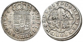 Felipe V (1700-1746). 2 reales. 1723. Madrid. A. (Cal 2008-1250). (Cal 2019-777). Ag. 5,66 g. MBC+. Est...80,00. English: Philip V (1700-1746). 2 real...