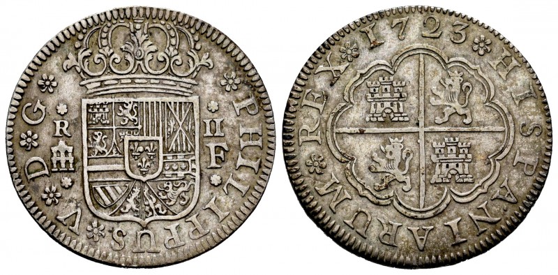 Felipe V (1700-1746). 2 reales. 1723. Segovia. F. (Cal 2008-1404). (Cal 2019-958...