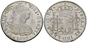 Carlos IV (1788-1808). 8 reales. 1802. México. FT. (Cal 2008-698). Ag. 26,99 g. Brillo original. EBC+. Est...220,00. English: Charles IV (1788-1808). ...