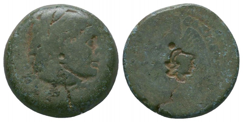 Kings of Macedon . Alexander III. "The Great" (336-323 BC). Ae, Rare Countermark...