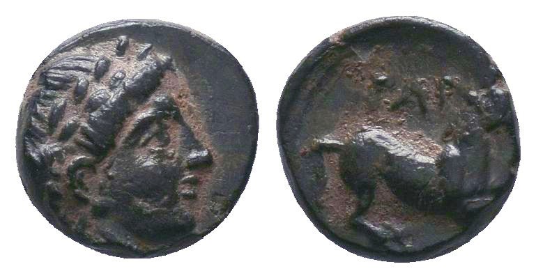 Gargara , Troas. AE c. late 3rd to early 2nd Century BC.

Condition: Very Fine

...