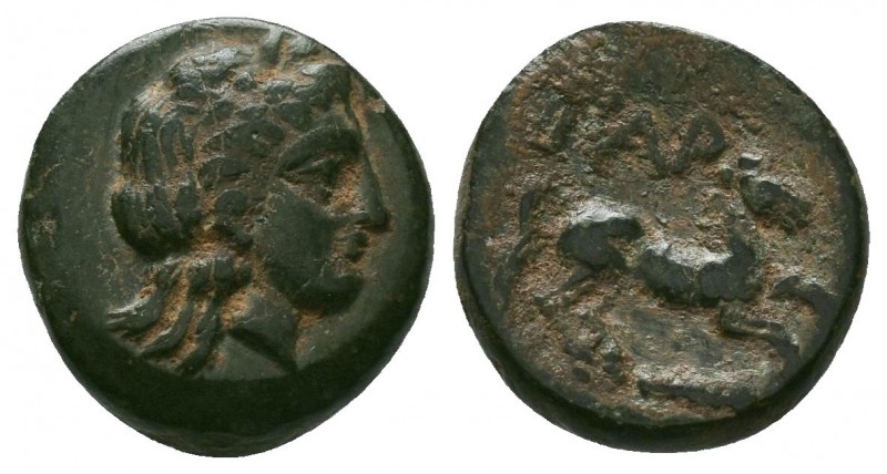 Gargara , Troas. AE c. late 3rd to early 2nd Century BC.

Condition: Very Fine

...