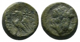 Greek Coins Ae, Ca. 350-300 B.C. AE

Condition: Very Fine

Weight:2.54 gr
Diameter: 10 mm