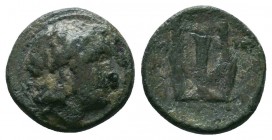 SELEUKID KINGDOM. Antiochos II Theos (261-246 BC). Ae. Sardes.

Condition: Very Fine

Weight:1.32 gr
Diameter: 12 mm