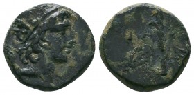 SELEUKID KINGDOM. (261-246 BC). Ae.

Condition: Very Fine

Weight:2.55 gr
Diameter: 14 mm
