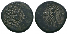 Paphlagonia, Amastris. Ca. 85-65 B.C. AE 

Condition: Very Fine

Weight:7.51 gr
Diameter: 22 mm