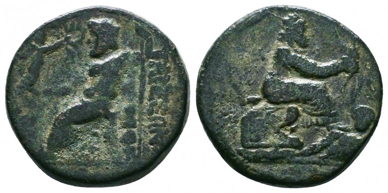 CILICIA. Tarsos. Ae (164-27 BC). 

Condition: Very Fine

Weight:13.04 gr
Diamete...